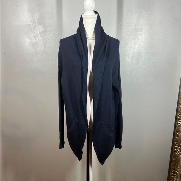 Lululemon Athletica Blue Cardigan Sweater Asymmetrical Design - Picture 1 of 4